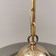 Original Belid T 391 pendant light in gold-coloured metal and smoked glass