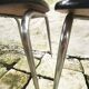 Suite de 4 chaises formica jaune