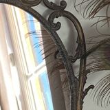 Vintage Italian brass mirror