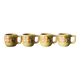 4 vintage slip fruit cups