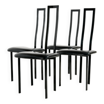 Postmodern dining chair by Maurizio Cattelan for Cattelan, set of 4.