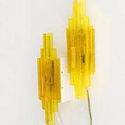 Acrylic wall lamps by Claus Bolby Cebo Industri, Denmark, 1970s, set of 2