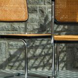 Pair of black Cesca chairs B32 Marcel Breuer