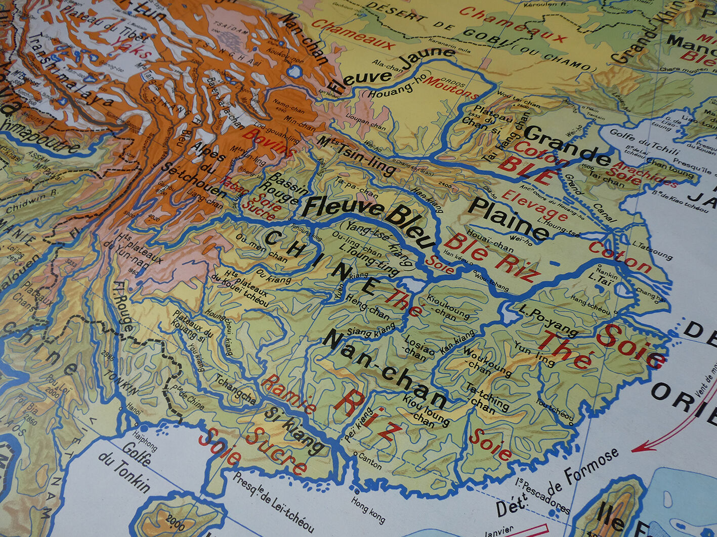 China's Ancient School Map 52 - Vidal Lablache