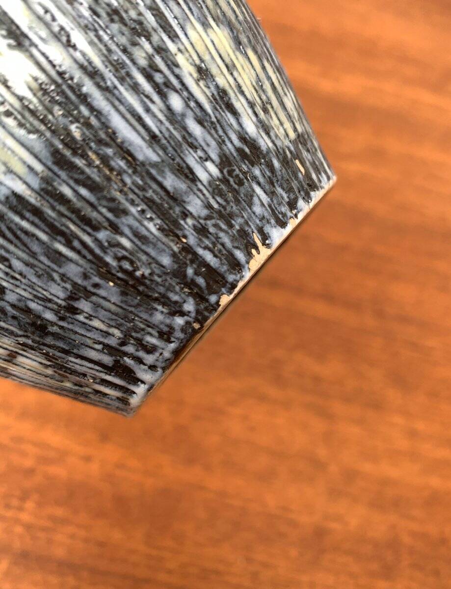 West German pottery vase, mid-century style, 1960s