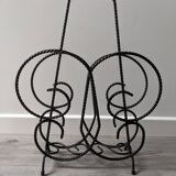 Porte-revue fer forgé vintage