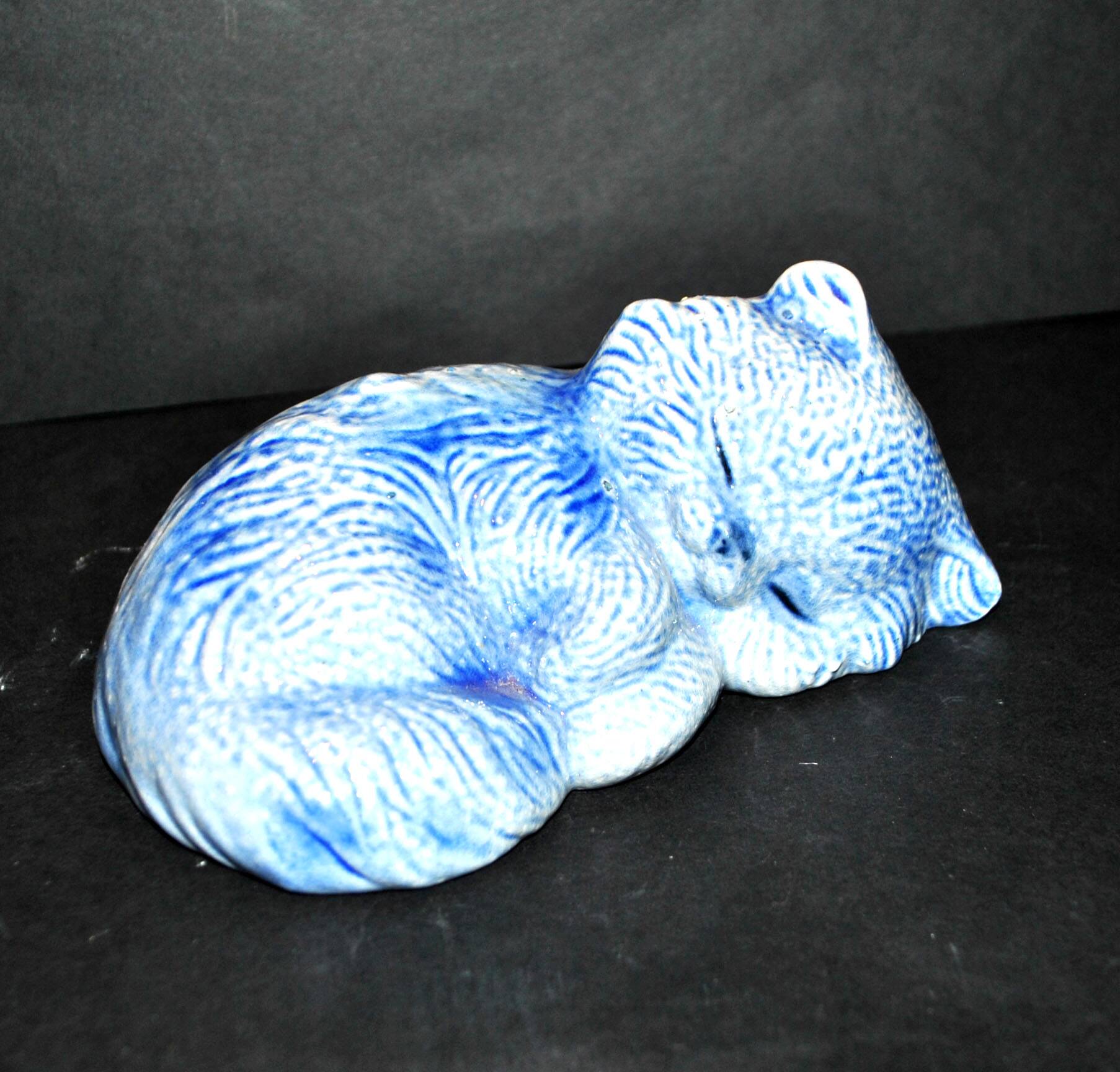 Alsace sandstone cat sculpture BETSCHDORF