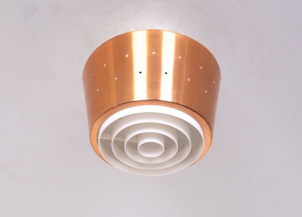 Lampe à suspension en laiton Fog & Mórup années 1960 Danemark
