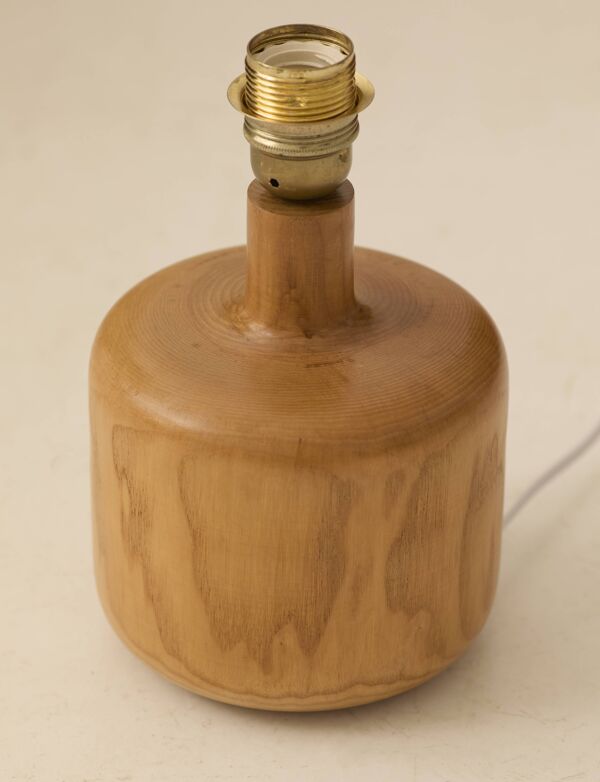 Lampe en bois massif n°1 par Charlotte Perriand pour les Arcs, circa 1970