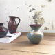 Vase bleu céramique