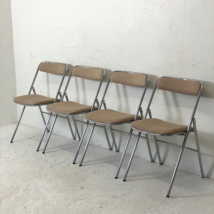 Set of 4 folding chairs Souvignet