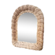 vintage rattan mirror