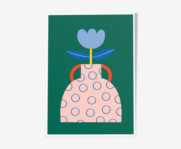Vase fleuri drawing