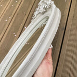 Old mirror patinated chic countryside