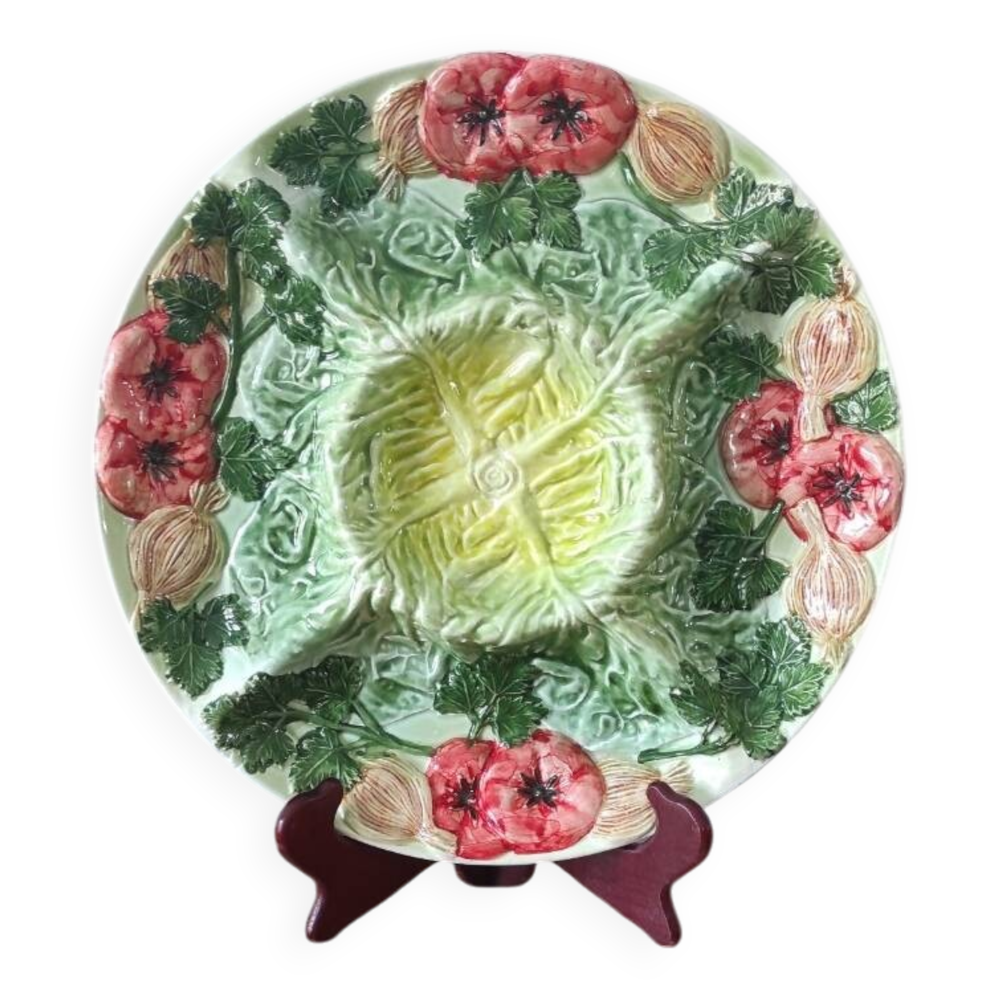 Barbotine serving dish