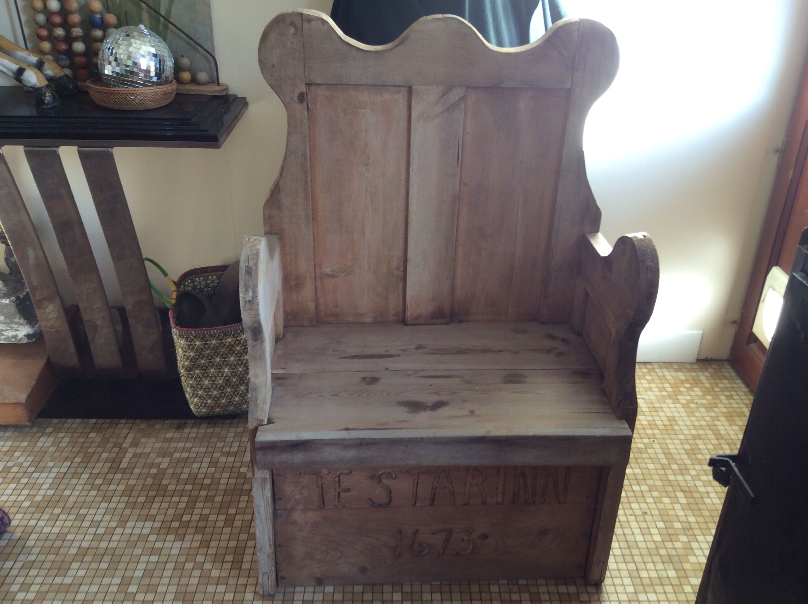 Wooden armchair