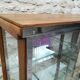 Chrome and wood metal showcase