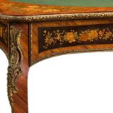 19th century marquetry console, games table
