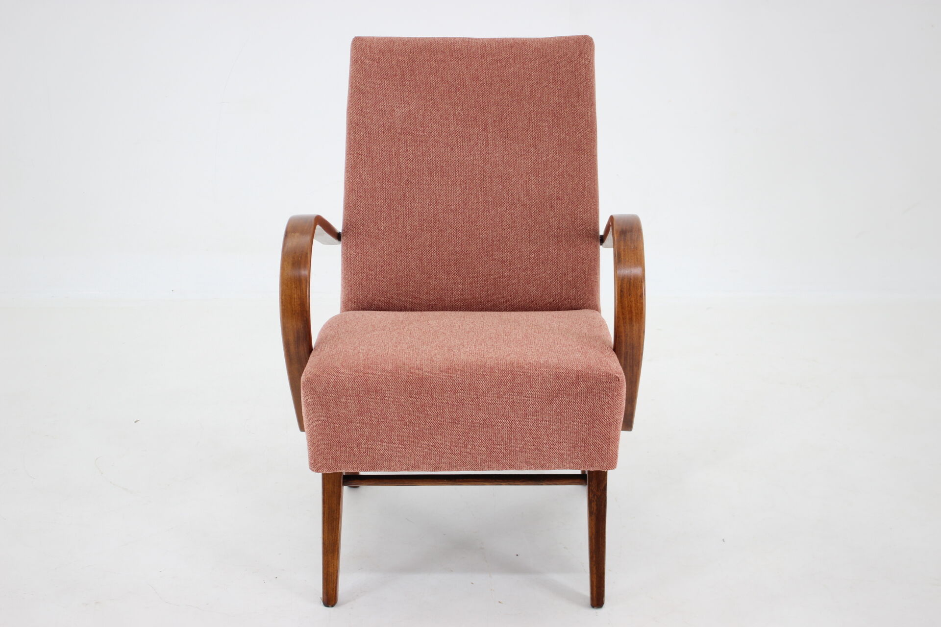 1960s Beech Armchair by Jaroslav Smidek for  TON, Czechoslovakia