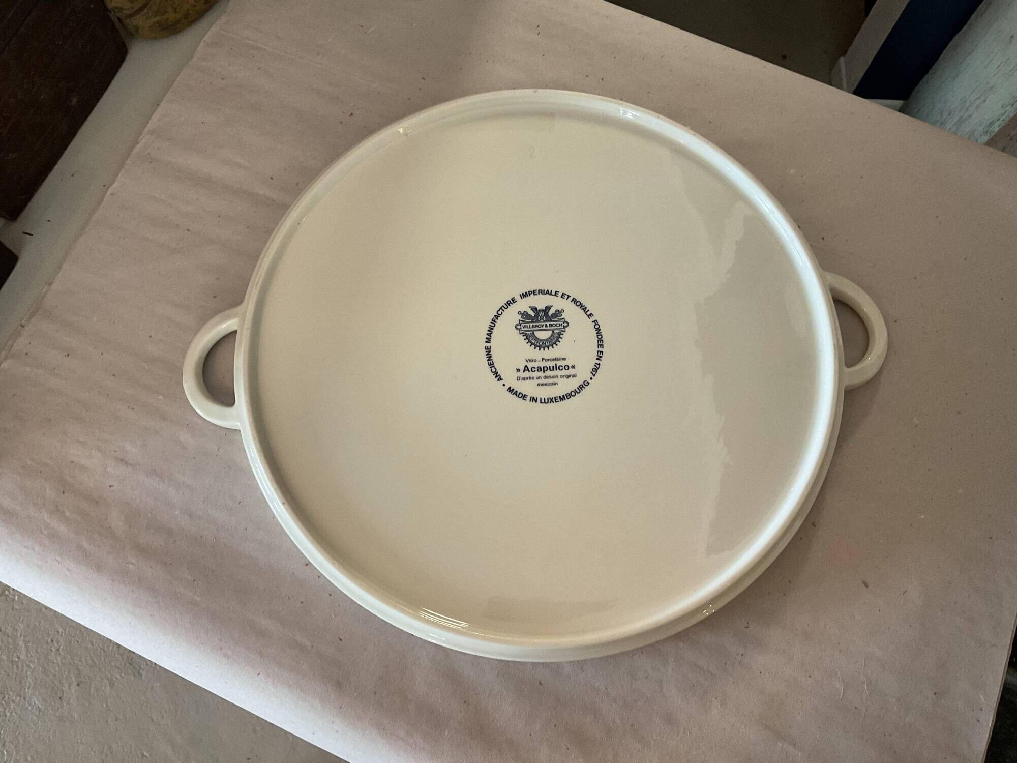 Plat à tarte model Acapulco Villeroy et boch.circa 60