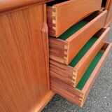 Scandinavian teak row by Axel Christensen for ACO Mobler