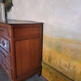 Commode sculptée en chêne massif XIX ème