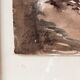 Early 20th century watercolor, beach in Biarritz, signed