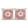 Set of 2 vintage embroidered cushion covers 58x64 cm
