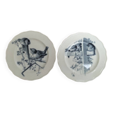 Duo d’assiettes en faïence du service Canova de BWM&Co.