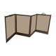 Brass foldable fireshield
