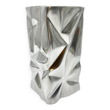 Vase « froissé » / fonte d’aluminium – 1970s