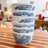 6 English porcelain bowls