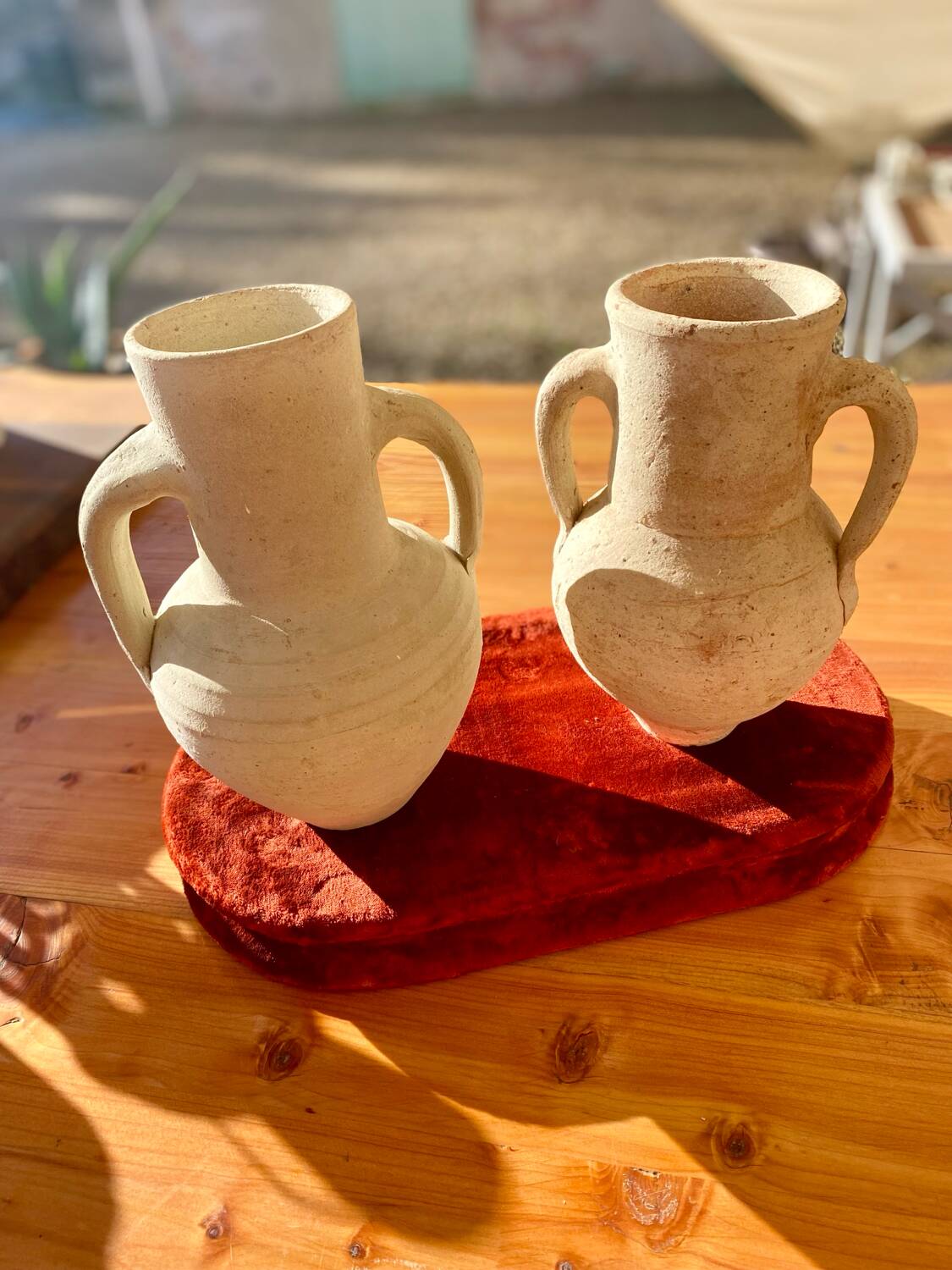 Vintage ceramic amphorae