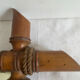 Large antique bamboo mirror