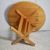 Charlotte Perriand (selection of ) for Les Arcs, pine table, France, circa 1960
