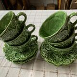 Coffee cups and cabbage sub-cups in slurry