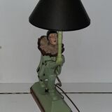 Lampe Arlequin-Pierrot art déco cubiste