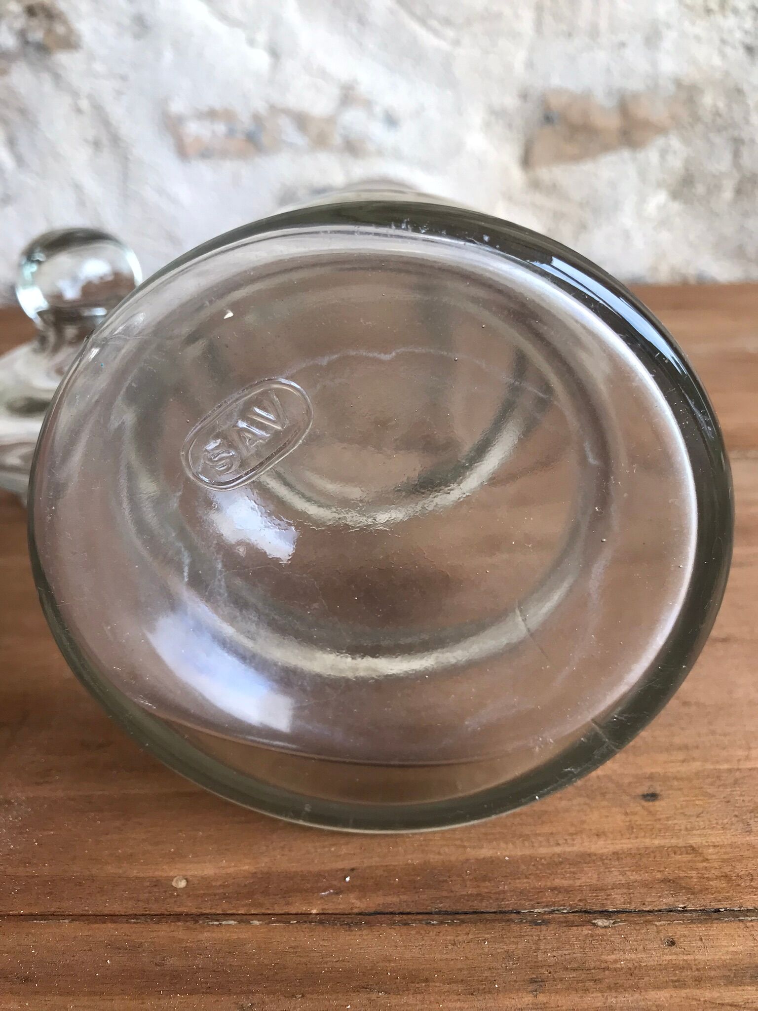 Glass apothecary jar