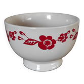 Bol vintage fleurs rouges