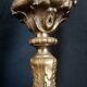 Bronze desk lamp Napoleon III style, crystal tulip, late nineteenth