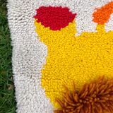Children's lion wool rug