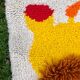 Tapis pour enfant en laine figurant un lion