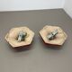 Set of Two SPACE AGE Ceramic Fat Lava Wall Lights by Hustadt Lights Germany