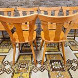 Series of 6 bistrot chairs year 1970