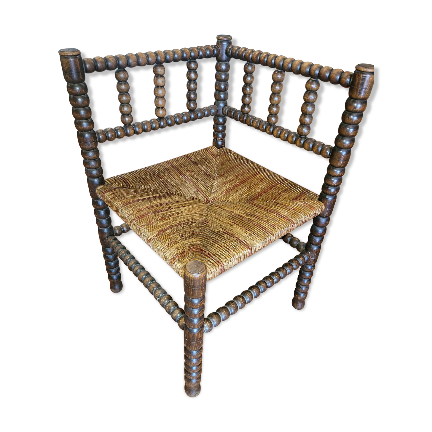 Old glitter corner chair