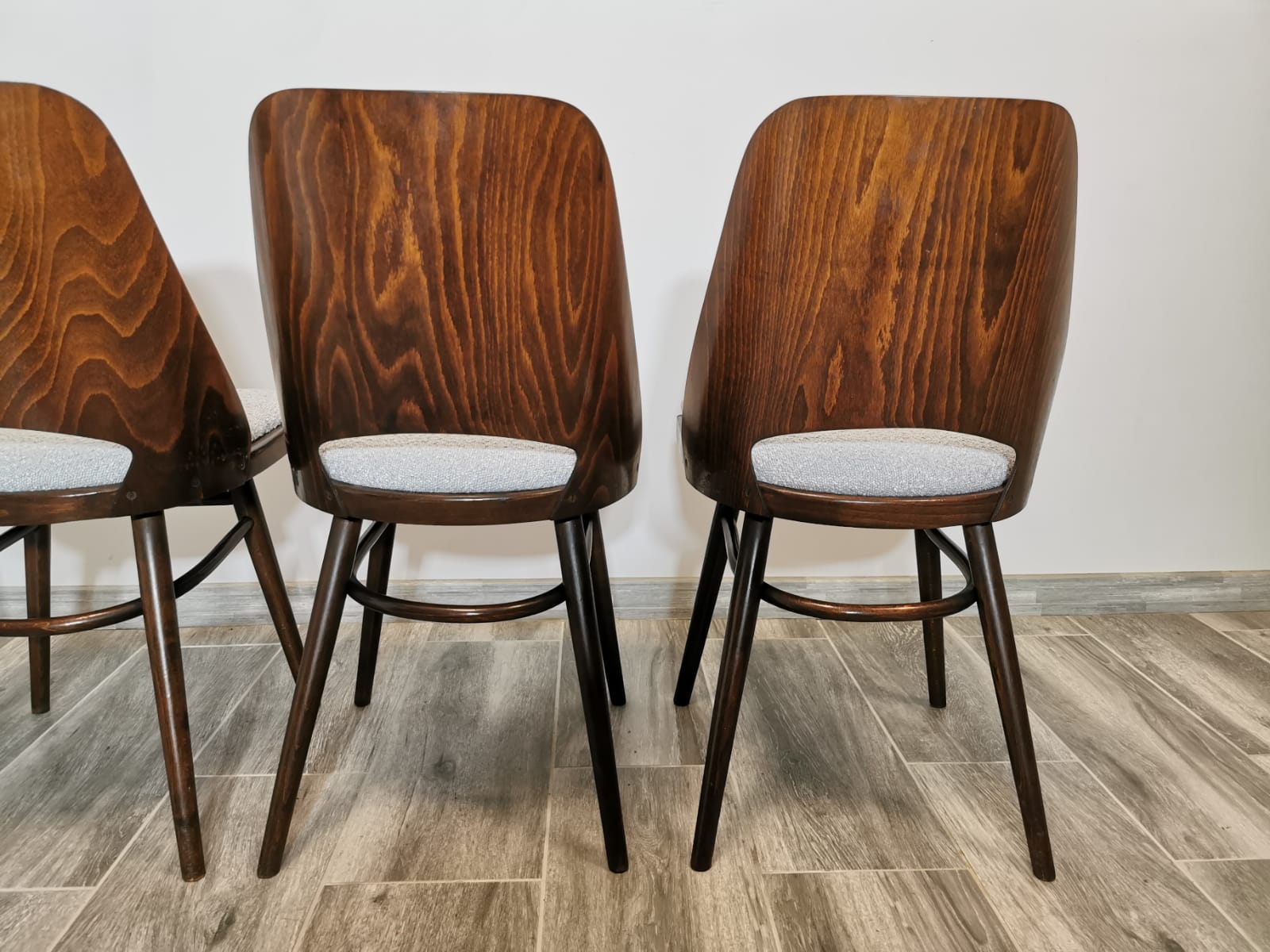 Dining Chairs by Radomir Hoffman for Ton, 1950s, Set of 4