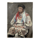 Portrait de femme en costume traditionnel, XXe