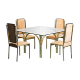 Dining set table four chairs 70s vintage modern