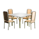 Dining set table four chairs 70s vintage modern