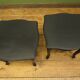 PAIR OF FRENCH STYLE BLACK BEDSIDE TABLES